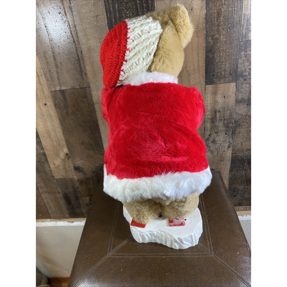 Cubby Bears By Santa's Best Holiday Animation Skiing Bear Vintage 1998 Christmas - Picture 9 of 17